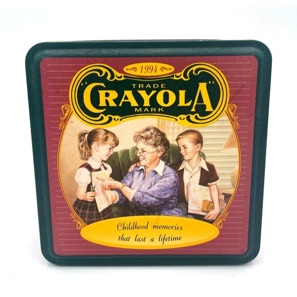 Vintage 1994 Crayola Collectible Tin Box "Childhood Memories" Limited Edition Op - Picture 1 of 7